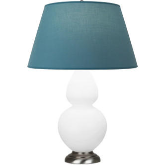Robert Abbey - MDY22B - One Light Table Lamp - Double Gourd - Matte Daisy Glazed Ceramic w/Antique Silver