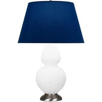 Robert Abbey - MDY22N - One Light Table Lamp - Double Gourd - Matte Daisy Glazed Ceramic w/Antique Silver