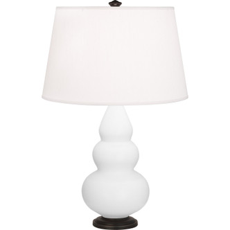 Robert Abbey - MDY31 - One Light Accent Lamp - Small Triple Gourd - Matte Daisy Glazed Ceramic w/Deep Patina Bronze