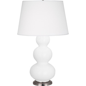 Robert Abbey - MDY42 - One Light Table Lamp - Triple Gourd - Matte Daisy Glazed Ceramic w/Antique Silver