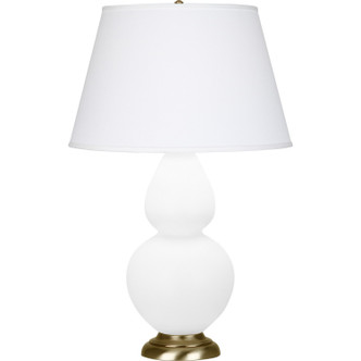 Robert Abbey - MDY55 - One Light Table Lamp - Double Gourd - Matte Daisy Glazed Ceramic w/Antique Natural Brass