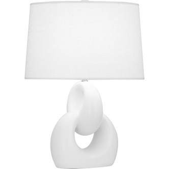 Robert Abbey - MDY81 - One Light Table Lamp - Fusion - Matte Daisy Glazed Ceramic w/Polished Nickel