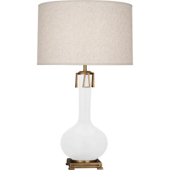 Robert Abbey - MDY92 - One Light Table Lamp - Athena - Matte Daisy Glazed Ceramic w/Aged Brass