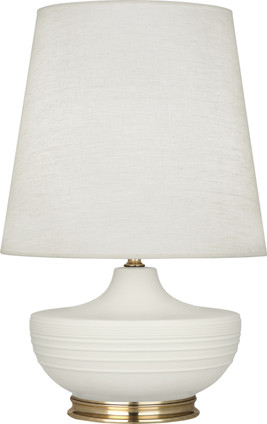 Robert Abbey - MLY24 - One Light Table Lamp - Michael Berman Nolan - Matte Lily Glazed Ceramic w/Modern Brass