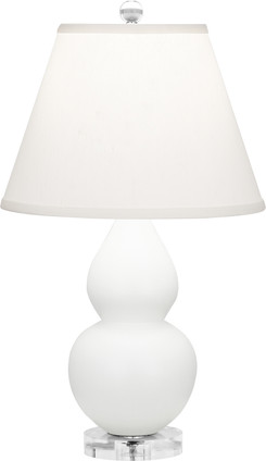 Robert Abbey - MLY53 - One Light Accent Lamp - Small Double Gourd - Matte Lily Glazed Ceramic w/Lucite