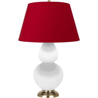 Robert Abbey - MLY55R - One Light Table Lamp - Double Gourd - Matte Lily Glazed Ceramic w/Antique Natural Brass