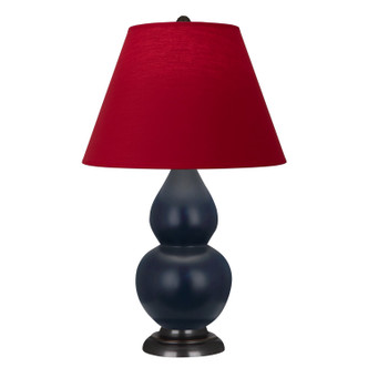 Robert Abbey - MMB51R - One Light Accent Lamp - Small Double Gourd - Matte Midnight Blue Glazed Ceramic w/Deep Patina Bronze