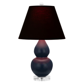 Robert Abbey - MMB53K - One Light Accent Lamp - Small Double Gourd - Matte Midnight Blue Glazed Ceramic w/Lucite