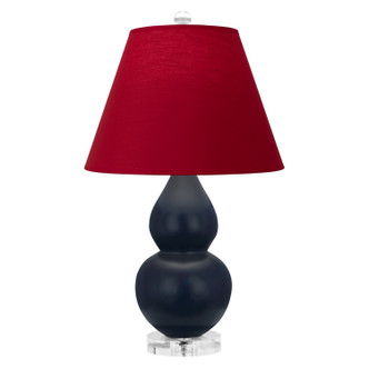 Robert Abbey - MMB53R - One Light Accent Lamp - Small Double Gourd - Matte Midnight Blue Glazed Ceramic w/Lucite