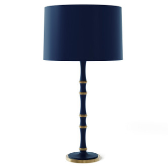 Robert Abbey - MMB71X - One Light Table Lamp - Kane - Matte Midnight Blue w/Modern Brass