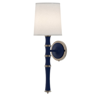Robert Abbey - MMB88 - One Light Wall Sconce - Kane - Matte Midnight Blue w/Polished Nickel