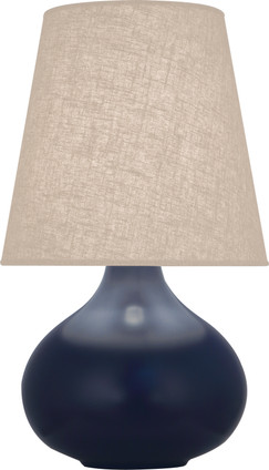 Robert Abbey - MMB91 - One Light Accent Lamp - Small June - Matte Midnight Blue Glazed Ceramic