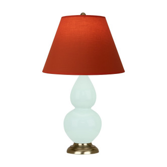 Robert Abbey - MN10T - One Light Accent Lamp - Small Double Gourd - Mint Glazed Ceramic w/Antique Natural Brass