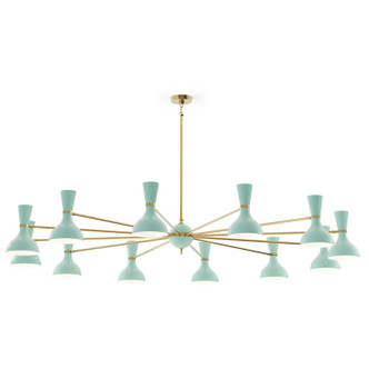Robert Abbey - MN12MN - 12 Light Chandelier - Clare - Modern Brass w/Mint Painted