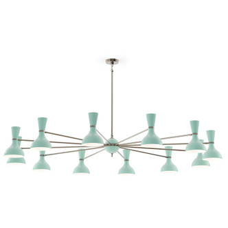 Robert Abbey - MN13MN - 12 Light Chandelier - Clare - Polished Nickel w/Mint Painted