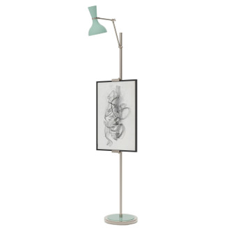 Robert Abbey - MN17MN - One Light Floor Easel - Clare - Polished Nickel w/Mint Painted
