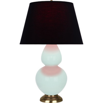 Robert Abbey - MN20K - One Light Table Lamp - Double Gourd - Mint Glazed Ceramic w/Antique Natural Brass