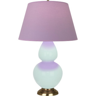 Robert Abbey - MN20L - One Light Table Lamp - Double Gourd - Mint Glazed Ceramic w/Antique Natural Brass