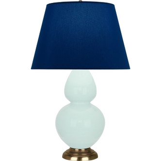 Robert Abbey - MN20N - One Light Table Lamp - Double Gourd - Mint Glazed Ceramic w/Antique Natural Brass
