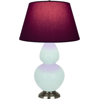 Robert Abbey - MN22P - One Light Table Lamp - Double Gourd - Mint Glazed Ceramic w/Antique Silver