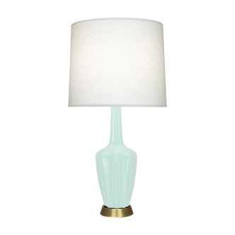 Robert Abbey - MN36 - One Light Accent Lamp - Small Emma - Mint Glazed Ceramic w/Warm Brass