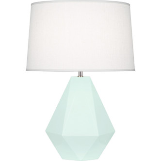 Robert Abbey - MN930 - One Light Table Lamp - Delta - Mint Glazed Ceramic w/Polished Nickel