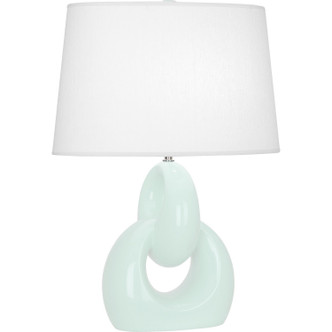 Robert Abbey - MN981 - One Light Table Lamp - Fusion - Mint Glazed Ceramic w/Polished Nickel