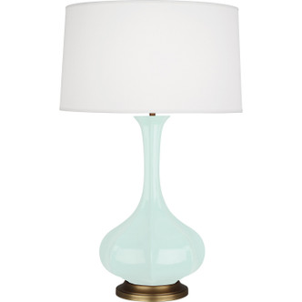 Robert Abbey - MN994 - One Light Table Lamp - Pike - Mint Glazed Ceramic w/Aged Brass