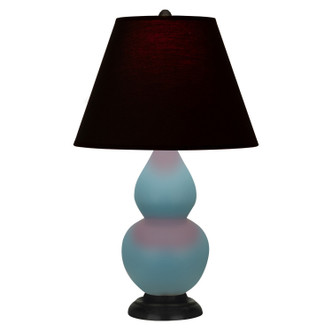 Robert Abbey - MOB51K - One Light Accent Lamp - Small Double Gourd - Matte Steel Blue Glazed Ceramic w/Deep Patina Bronze