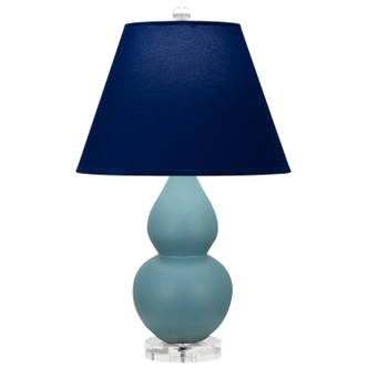 Robert Abbey - MOB53N - One Light Accent Lamp - Small Double Gourd - Matte Steel Blue Glazed Ceramic w/Lucite