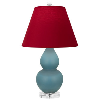 Robert Abbey - MOB53R - One Light Accent Lamp - Small Double Gourd - Matte Steel Blue Glazed Ceramic w/Lucite