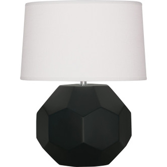 Robert Abbey - MOS01 - One Light Table Lamp - Franklin - Matte Obsidian Glazed Ceramic