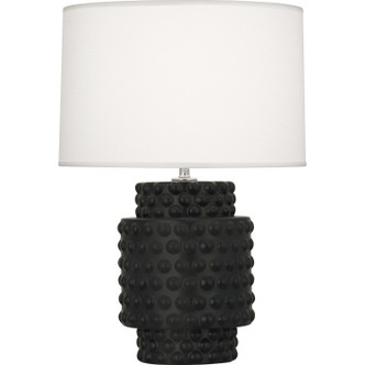 Robert Abbey - MOS09 - One Light Accent Lamp - Small Dolly - Matte Obsidian Glazed Textured Ceramic