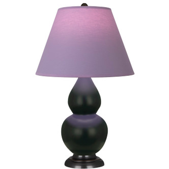 Robert Abbey - MOS11L - One Light Accent Lamp - Small Double Gourd - Matte Obsidian Glazed Ceramic w/Deep Patina Bronze