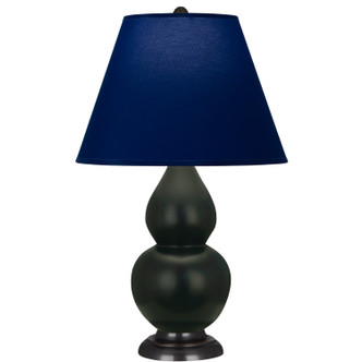 Robert Abbey - MOS11N - One Light Accent Lamp - Small Double Gourd - Matte Obsidian Glazed Ceramic w/Deep Patina Bronze