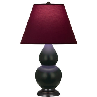 Robert Abbey - MOS11P - One Light Accent Lamp - Small Double Gourd - Matte Obsidian Glazed Ceramic w/Deep Patina Bronze