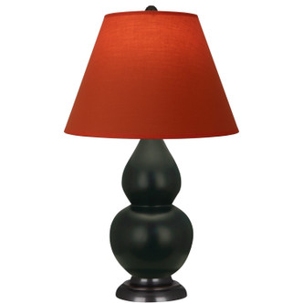 Robert Abbey - MOS11T - One Light Accent Lamp - Small Double Gourd - Matte Obsidian Glazed Ceramic w/Deep Patina Bronze