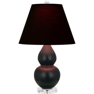 Robert Abbey - MOS13K - One Light Accent Lamp - Small Double Gourd - Matte Obsidian Glazed Ceramic w/Lucite