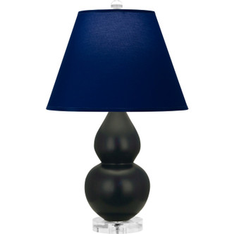 Robert Abbey - MOS13N - One Light Accent Lamp - Small Double Gourd - Matte Obsidian Glazed Ceramic w/Lucite