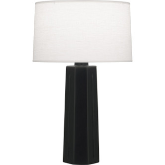 Robert Abbey - MOS60 - One Light Table Lamp - Mason - Matte Obsidian Glazed Ceramic