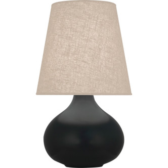 Robert Abbey - MOS91 - One Light Table Lamp - Small June - Matte Obsidian Glazed Ceramic