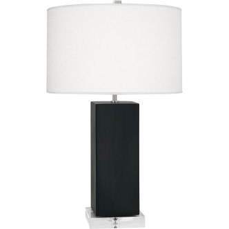 Robert Abbey - MOS95 - One Light Table Lamp - Harvey - Matte Obsidian Glazed Ceramic