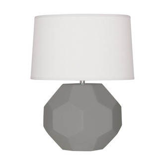 Robert Abbey - MST02 - One Light Accent Lamp - Small Franklin - Matte Smokey Taupe Glazed Ceramic