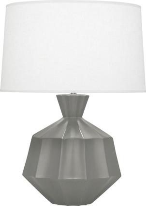 Robert Abbey - MST17 - One Light Table Lamp - Orion - Matte Smokey Taupe Glazed Ceramic