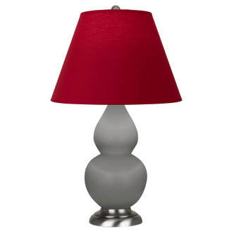Robert Abbey - MST52R - One Light Accent Lamp - Small Double Gourd - Matte Smokey Taupe Glazed Ceramic w/Antique Silver