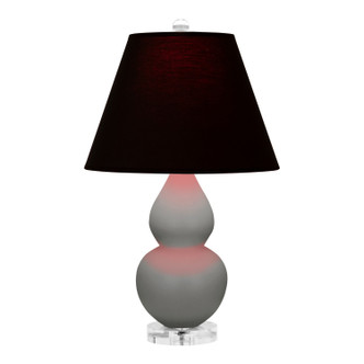 Robert Abbey - MST53K - One Light Accent Lamp - Small Double Gourd - Matte Smokey Taupe Glazed Ceramic w/Lucite