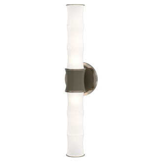 Robert Abbey - MST84 - Two Light Wall Sconce - Kane - Matte Smokey Taupe w/Polished Nickel