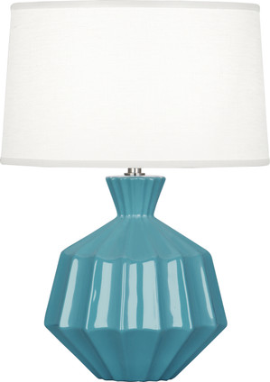 Robert Abbey - OB989 - One Light Accent Lamp - Small Orion - Steel Blue Glazed Ceramic