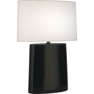 Robert Abbey - OS03 - One Light Table Lamp - Victor - Obsidian Glazed Ceramic