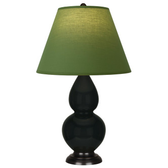 Robert Abbey - OS11G - One Light Accent Lamp - Small Double Gourd - Obsidian Glazed Ceramic w/Deep Patina Bronze